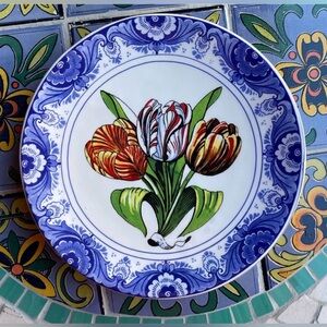Vintage AGRO Holland Numbered Tulip Collection Dutch Plate